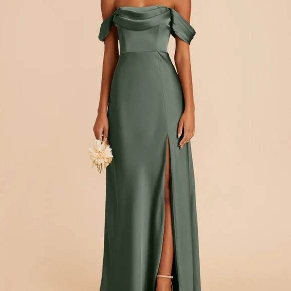Birdy Grey | Dresses | Birdy Grey Mia Convertible Dress 29 Matte Satin  Eucalyptus | Poshmark